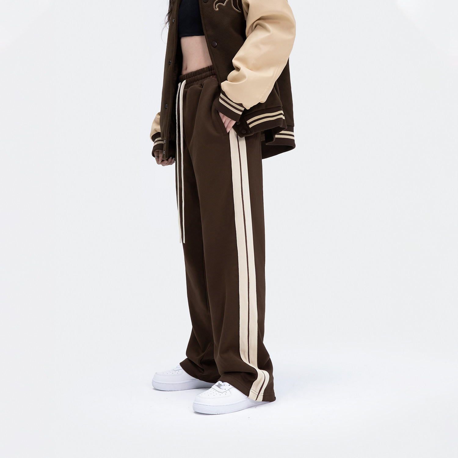 FDR National Tide Side Collision Color Straight Cylinder Casual Pants Men's High Street Swearty Pants Broadlegged Trackpants Men's Pants Men's Pants Pair Long Pants