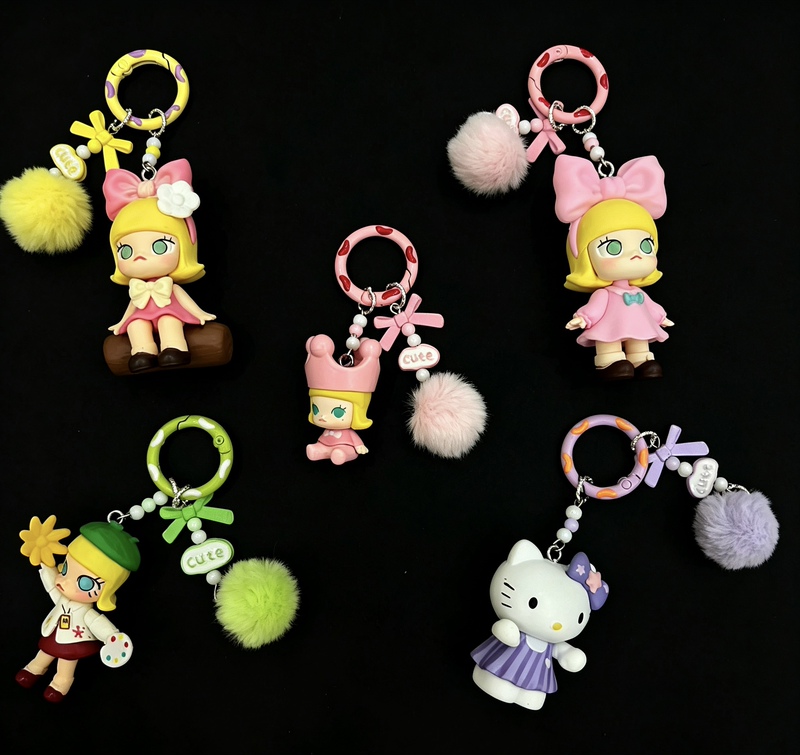 Mol Jasmine Crying Series Modified Doll Cute Mobile Phone Chain Bag Chain Car Pendant DIY Free Phone Pad