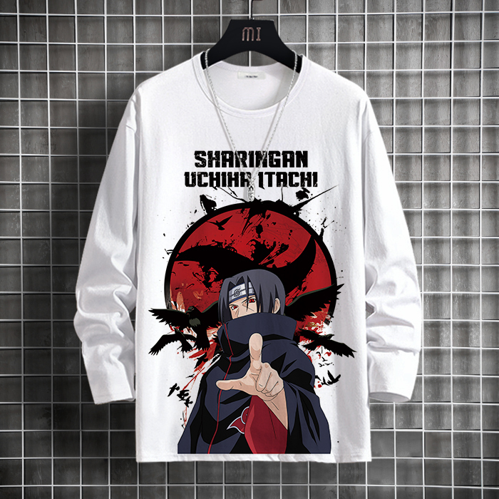 Naruto Clothing Naruto Uchiha Itachi Anime Merchandise T-Shirt Youth Autumn and Winter Long-Sleeved Base Shirt Sweatshirt Naruto Clothing Naruto Uchiha Itachi Anime Merchandise T-Shirt Youth Autumn and Winter Long-Sleeved Base Shirt Sweatshirt