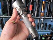 Intense Light High Brightness Flashlight Shining Distance 5 Gear Suit C8 Lighting Hand Electric Lift Grade Version Army Grey Black