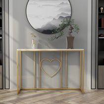 Nordic marble porch table modern minimalist end View platform entrance decoration porch table porch counter wall side strip table