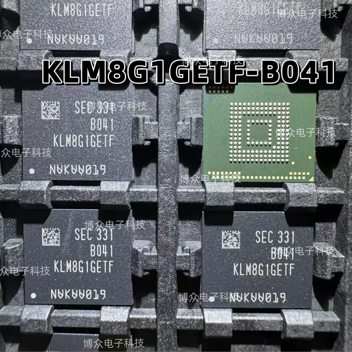 KLM8G1GETF-B041 8G EMMC5.1 версия BGA153 Samsung абсолютно новый оригинальный чип памяти Изображение 1