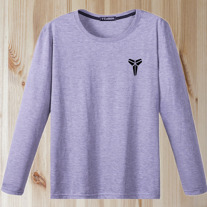 Mùa hè rộng rãi kích thước lớn áo thun dài tay nam mùa xuân và mùa thu mỏng phần cotton cổ tròn áo sơ mi nam trung niên tải áo phông áo thun có cổ