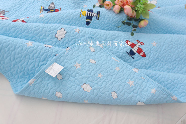 Bộ đồ giường mới teen phim hoạt hình Hàn Quốc bông twill quilted bed bìa mẫu giáo bìa là điều hòa không khí bởi trẻ em