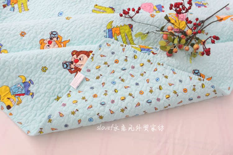 Bộ đồ giường mới teen phim hoạt hình Hàn Quốc bông twill quilted bed bìa mẫu giáo bìa là điều hòa không khí bởi trẻ em