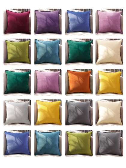 沙发抱枕靠垫客厅KTV轻奢酒店大靠枕天鹅金丝绒简约靠背套不含芯