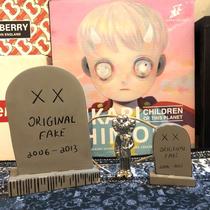 mandkawsORIGINA FAKE Tide Playing Sculpture Pendulum with Tomb Monument Collection Recommend Evil for Fun Remembrance