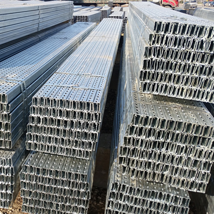 Factory direct selling galvanized C-shaped steel solar photovoltaic bracket purlin 41*41*2 0 hot-dip galvanized U-shaped bracket - Taobao