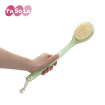 Japanese FaSoLa long handle bath brush long handle back brush back brush plastic handle toilet towel curved bath brush