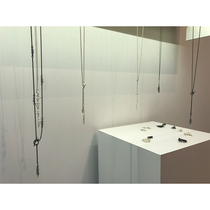 (Mid-year promotion)Iceland whale bone earth drunk North Designer hand polished 925 silver necklace