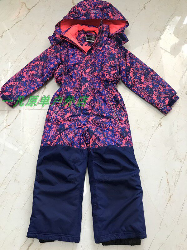 Export Finland original single children's jumpsuit thickened warm windproof waterproof wear-resistant breathable cotton jacket