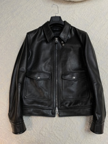 LA CALIFFA super high end lambskin CR three-dimensional tailoring TF A2 flight jacket