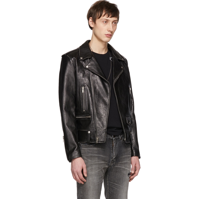 Cloud mud is different from the L01 NAPPA calf leather collection grade GD Tongxiu Locomotive Jacket Leather clothes