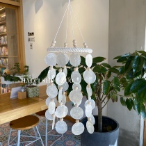 Hai Ci hand-made shell wind chimes decorate modern balcony hanging gift diy material package Finished product customization