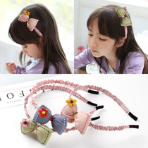 Baby cute princess bow hair hoop Korean girl Joker non-slip headband girl fabric hairband