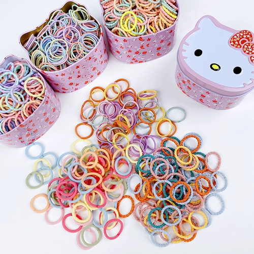 Детская резинка для волос, маленький безвредный эластичный детский аксессуар для волос с косичкой, не повреждает волосы