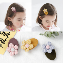 South Korea imported childrens fabric broken flowers bbclip baby cute princess hairclip girl bangs hair accessories