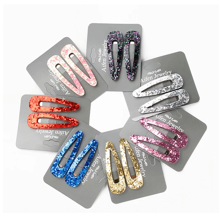 Phụ kiện tóc trẻ em Hàn Quốc siêu sáng bóng kẹp tóc cha mẹ-con BB clip dễ thương bé Liu bên bờ biển clip cô gái tóc