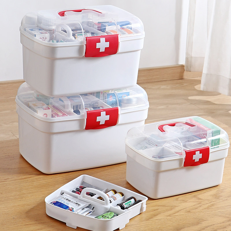 Medicine Box Home Pack Student Dormitory Large Capacity Storage Box Small Medicine Medicine Storage Box Home Small Medicine Box
