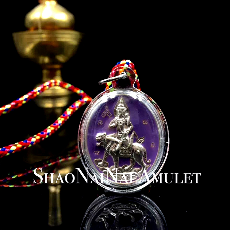 Thai buddhist dragon lady judge temple dragon lady rain thewada heathen hand necklace pendant male and female