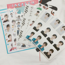  Yee Yee Qianxi Wang Junkai tfboys surrounding waterproof transparent stickers DIY hand account Meng Meng Da Cute expression stickers
