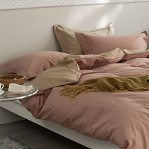 Winter not cool ~ -- high-end 100 pure cotton mill wool thickened autumn and winter warm full cotton bed linen four pieces