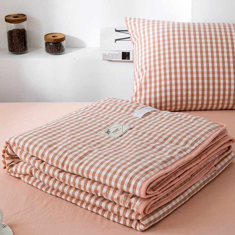 Not sticky in summer ~ perspiration antibiotic-thin air conditioning quilted by full cotton summer cold by quilted pure cotton cool by four pieces