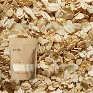 soacai燕麦片老式纯全粒燕麦片原味原切钢切燕麦隔夜燕麦奇亚籽粉