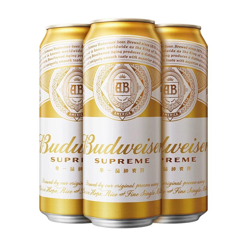 18元！百威金尊啤酒500ml*3罐