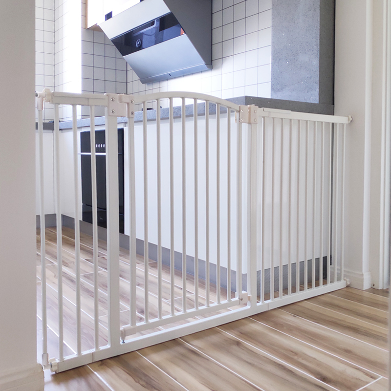 Do not lift open double lock 4cm clearance dog fence small dog isolation railing pet fence cage