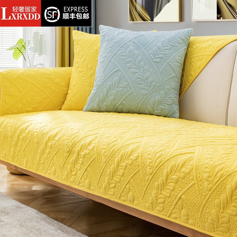 LXRXDD sofa cushion four seasons universal non-slip cushion Nordic simple sofa cover all-inclusive universal cover towel tide