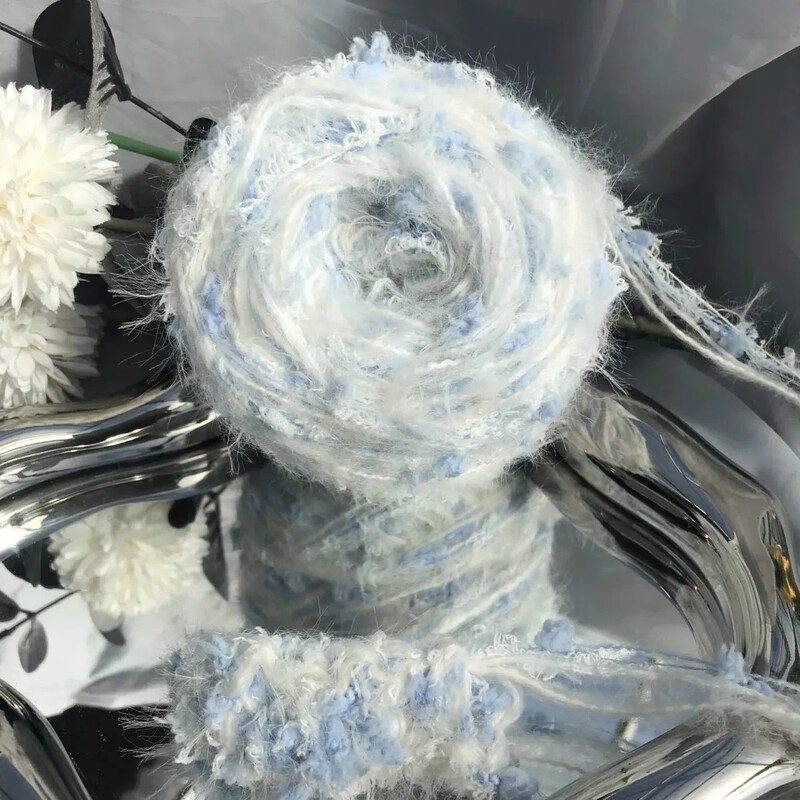 Sky and Sea | DIY New Hand-Knitted Specialty Mixed Yarn Internet-Famous Hand-Mixed Yarn Ball Seahorse Yarn Weaving