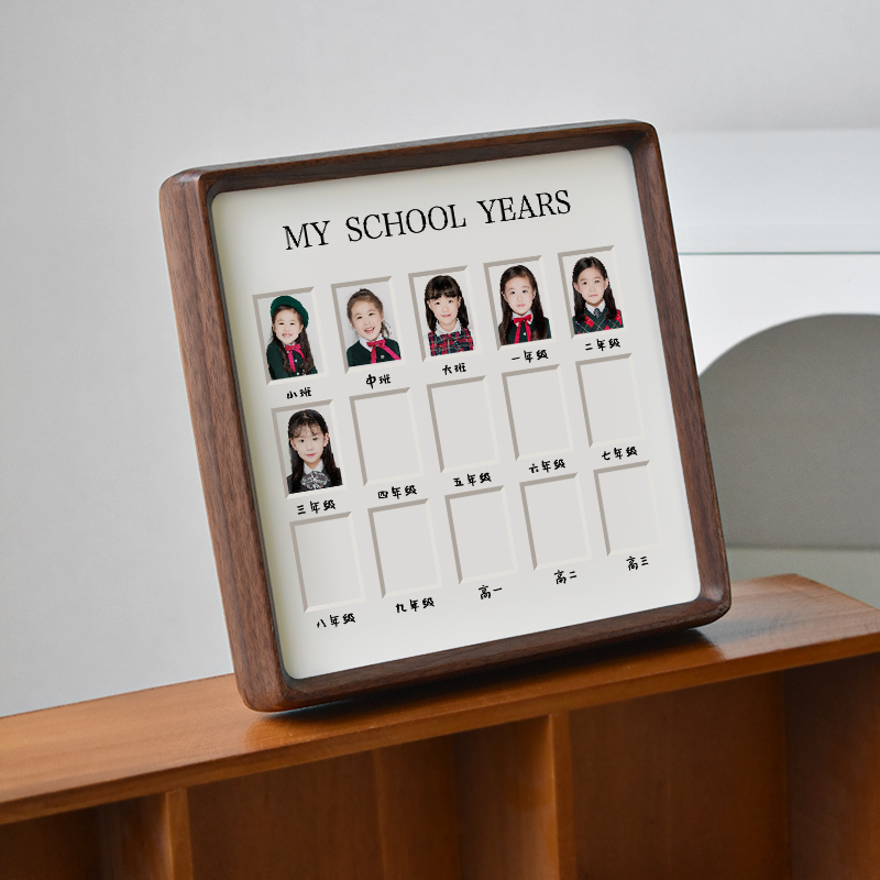Children's Campus Growth Record Photo Frame to Commemorate Baby's 1.0inch 2inch First Year in Kindergarten, 1.0inch Children's Id Photo Children's Campus Growth Record Photo Frame to Commemorate Baby's 1.0inch 2inch First Year in Kindergarten, 1.0inch Children's Id Photo