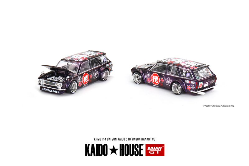 In Stock Minigt Datsun Kaido 510 Wagon Sakura Car Model 1:14
