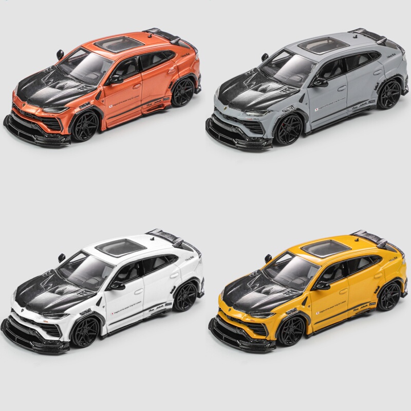 Replenishment in Progress Flame 1:64 Lamborghini Urus lb Wide Body Modified Alloy Car Model