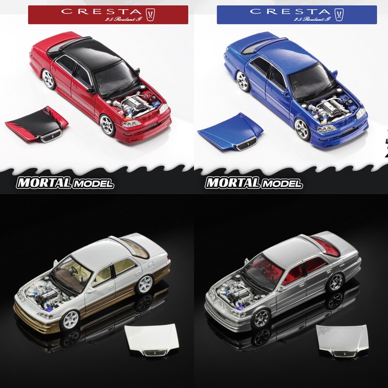In Stock Mortal 1:64 Toyota Cresta Mk5 X100 Alloy Car Model