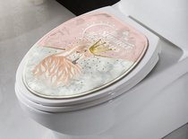 MZao cartoon toilet cover cover toilet toilet trap European-style toilet pad toilet cover thickened toilet cover