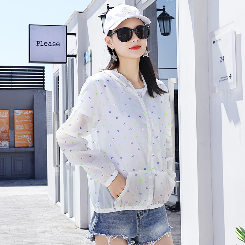 Even Cap Sunscreen Woman Ins Tide Bike Long Sleeve Short jacket 100 lap Summer Anti-UV Breathable Ultrathin