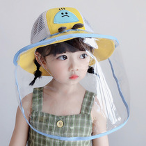 Baby protective cap outbreak anti-droplet summer thin 1 baby hat sun hat child mesh fisherman hat 2 years old