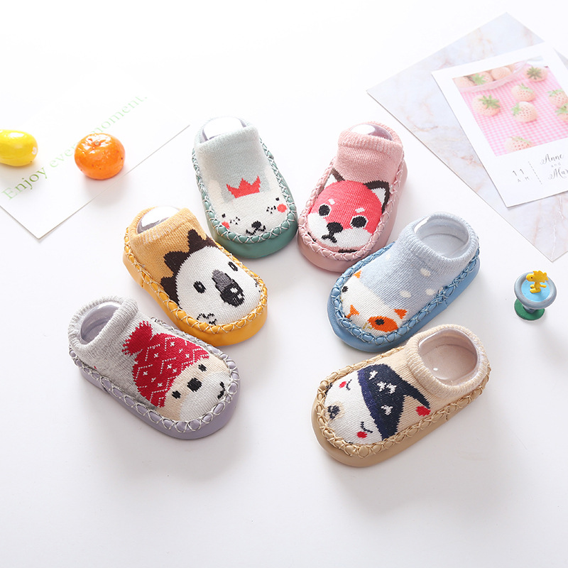 Baby Soft-bottom Shoes Socks Spring Summer 0 Spring and Autumn 3 Anti-slip 4 Babies Learn Steps To Prevent Children Flooring Socks 12 Months 6