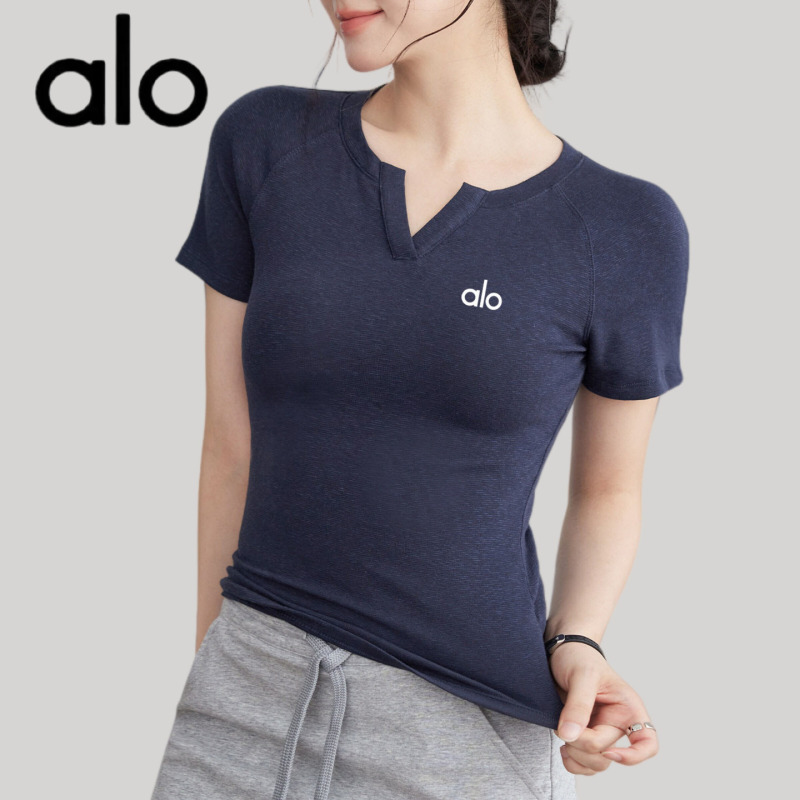 Aio Yoga Wear for Women 2026 New Sports Fitness Short-Sleeved Quick-Drying Running Training Tops Tight-Fitting T-Shirts for Summer