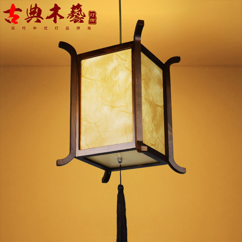 Chinese chandelier Antique solid wood lantern Teahouse Hotel balcony Waterproof outdoor palace lamp Aisle Advertising lamps Lamps