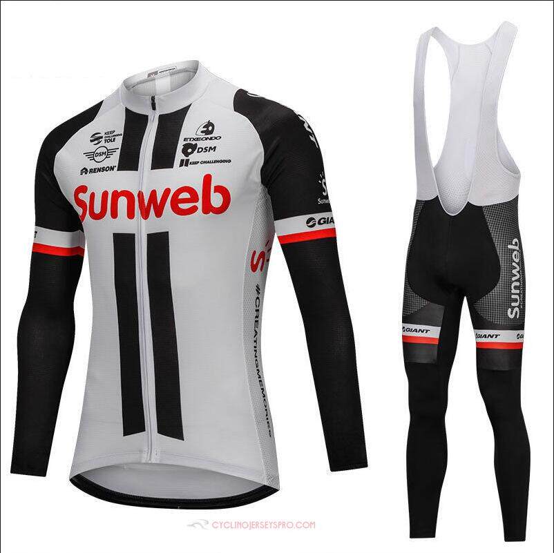 SUNWEB autumn and winter cycling clothing long-sleeved thin suit men's road mountain bike bicycle clothing quick-drying can be customized