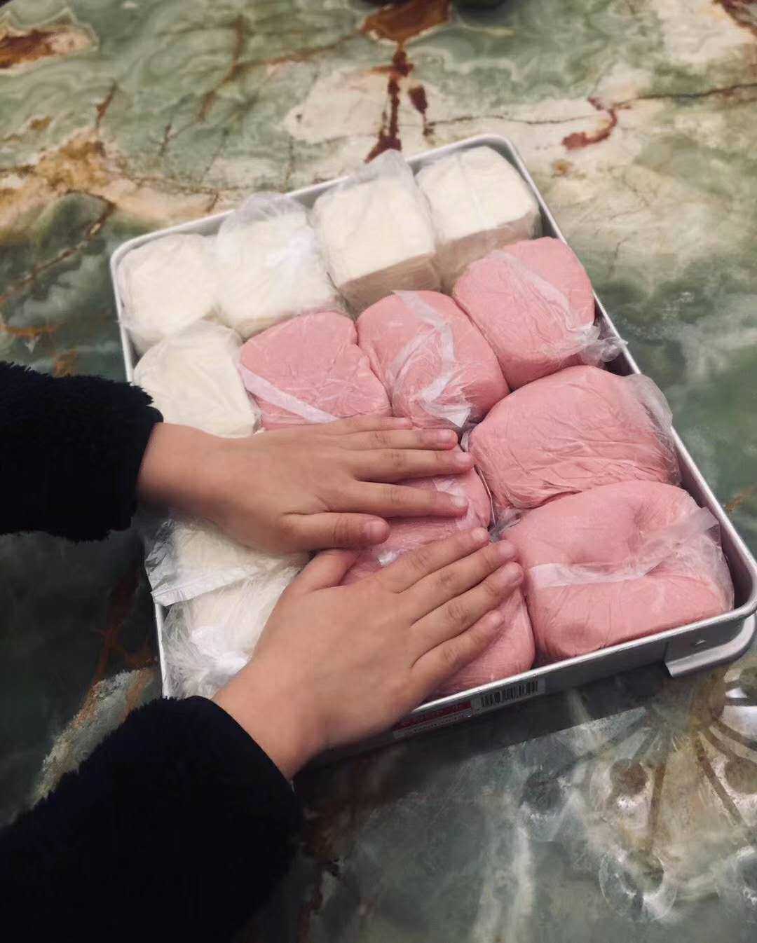 Guangxi Yulin Specialty Wonton Meat Wonton Skin (1 pound of meat and 1 pound of skin) quantity SF Fresh