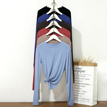 2022 Spring Summer New Modale Jersey Undershirt Woman Big Code Long Sleeve T-shirt Woman inner lap dresses 100 hitch a thin jacket