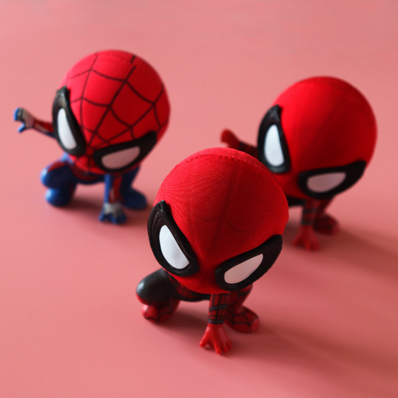 Creative cartoon 3D stereo Spider - Man refrigerator with magnetic plate tape for Q - edition car with doll decoration magnetite