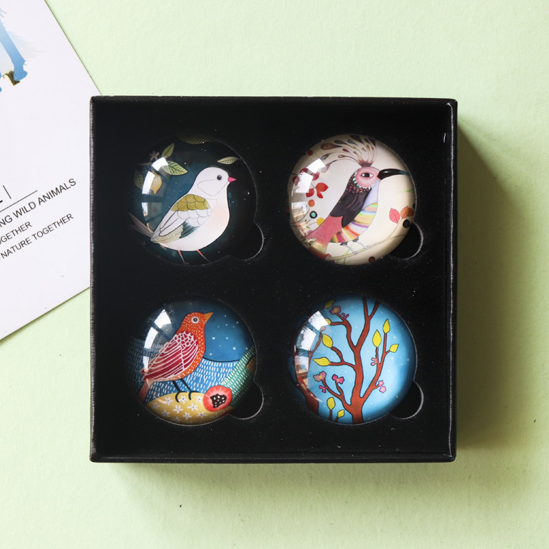 Cute refrigerator package magnet decoration sticker crystal glass creative cartoon small gift DIY customization