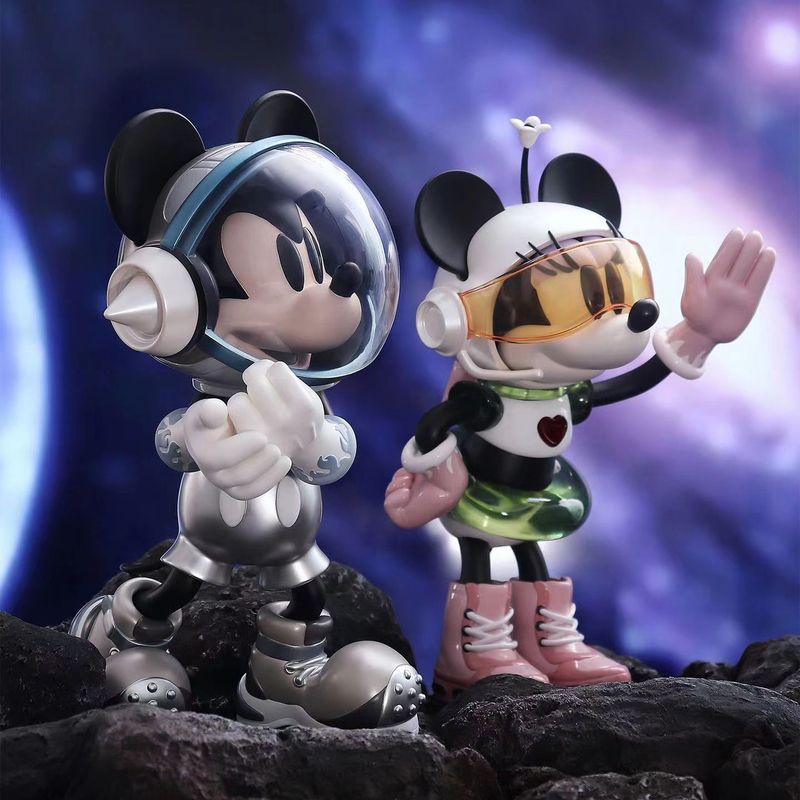 Morstorm Disney Genuine Mickey Mouse Doll Trendy Toy Gift Space Minnie Mickey Figurine Decoration