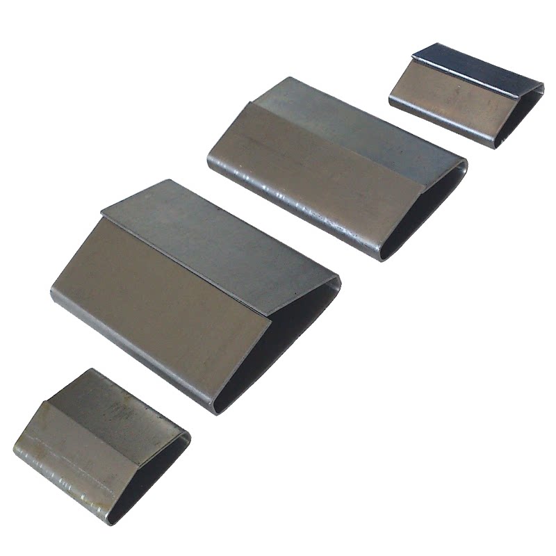 Pneumatic baling machine special sheet iron baking blue steel band packing buckle 16mm full closed mouth steel band beating bag with buckle