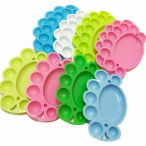 Small palette paint plate childrens painting gouache acrylic color tool small feet non-toxic and tasteless